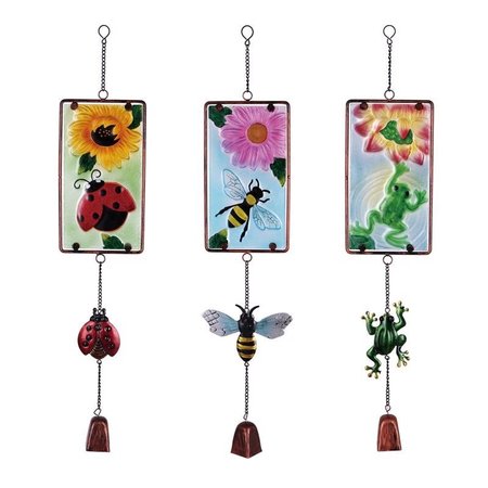 MEADOWCREEK Multicolored Glass/Iron 24 in. H Assorted Outdoor Decoration, 6PK ZAC2WC2112